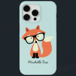 Cute Hipster Red Fox iPhone 15 Pro Max Case<br><div class="desc">Adorable illustration of a cute red fox wearing a pair of oversized glasses.</div>