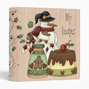 Cute Holiday Bakers Recipe Binder