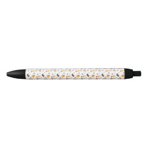 Cute Holiday Cat Pattern Black Ink Pen