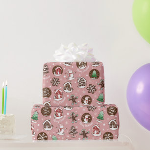 Cute Holiday Cookie Merry Christmas Gift Wrap