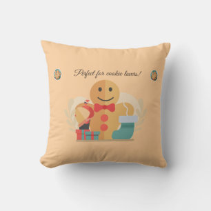 Cute Holiday Gift for Cookie Lovers Throw Pillow