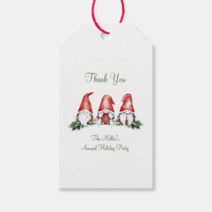 Cute Holiday Gnome Gift Tags
