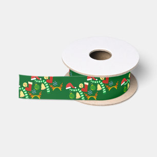 Cute Holiday Pattern Satin Ribbon