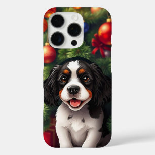 ❄️🐶 Cute Holiday Puppy with Christmas Spirit iPhone 16 Pro Case