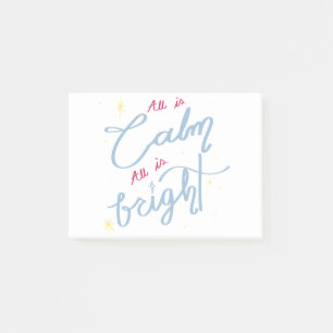 Cute holiday quote sticker, festive typography post-it notes