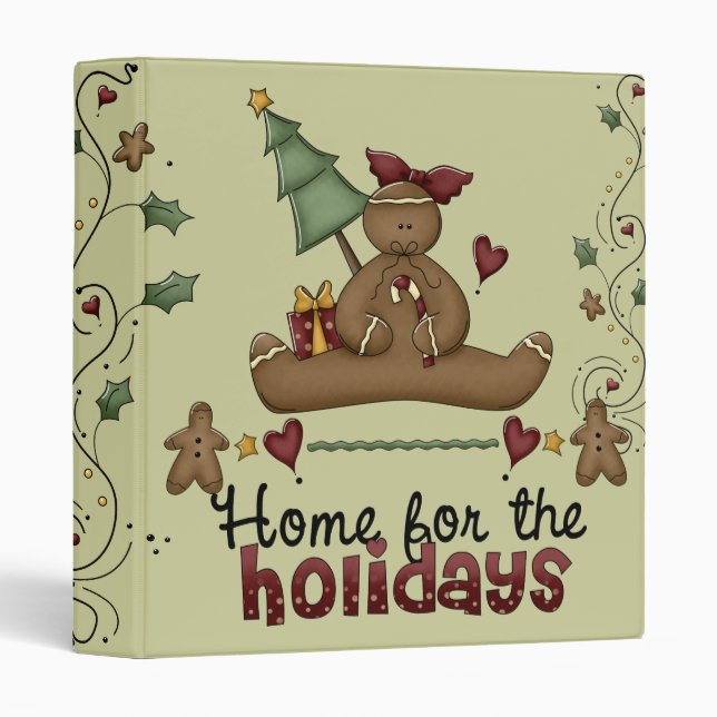 Cute Holiday Recipe Binder (Front/Spine)