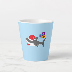 Cute Holiday Shark Latte Mug