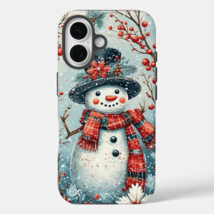 Cute Holiday Snowman  iPhone 16 Case