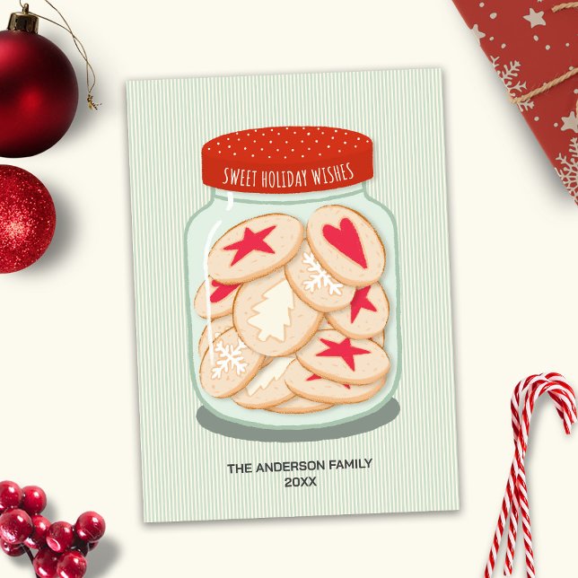 Cute Holiday Wishes Christmas Postcard (Creator Uploaded)
