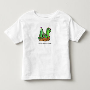 Cute holiday Xmas Cactus cacti succulents Toddler T-shirt