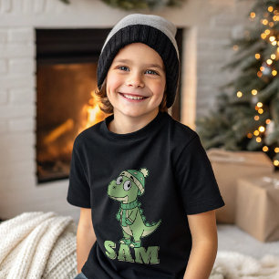 Cute Holidays T-Rex Custom Kids T-Shirt