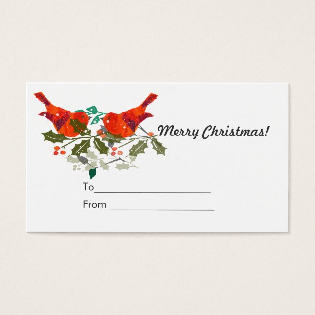 Cute Holidy Gift Tag (Front)