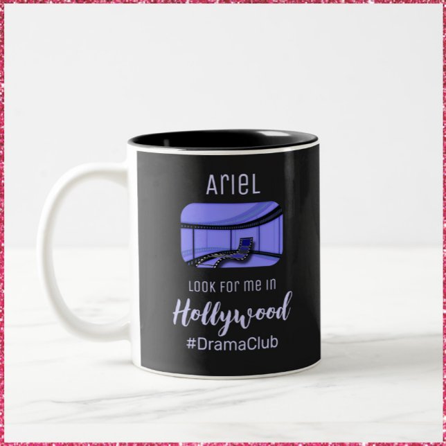 Cute Hollywood Rising Star Two-Tone Coffee Mug (Creator Uploaded)