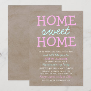 Cute Home Sweet Home Accueil Ménage Invitations
