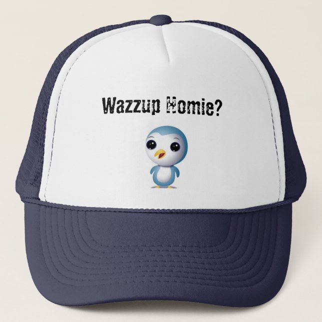 Cute Homie Penguin 2 Trucker Hat (Front)
