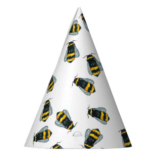 Cute honey bee bumble bee birthday party hat