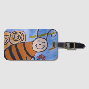 Cute Honey Bee Luggage Tag