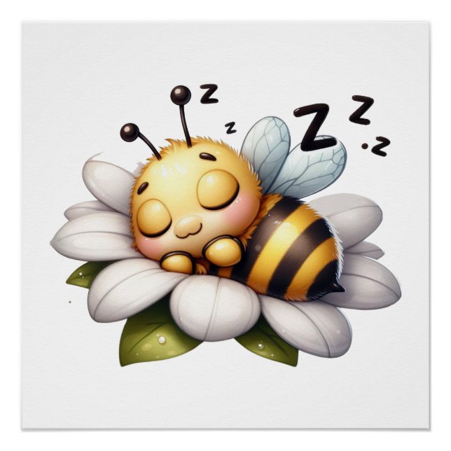 Cute Honey Bee Poster (Front)