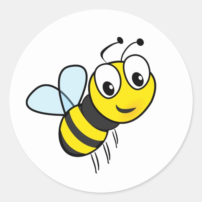 Cute Honey Bee Sticker Envelope Seals (Front)