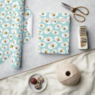 Cute Honey Bee Wrapping Paper