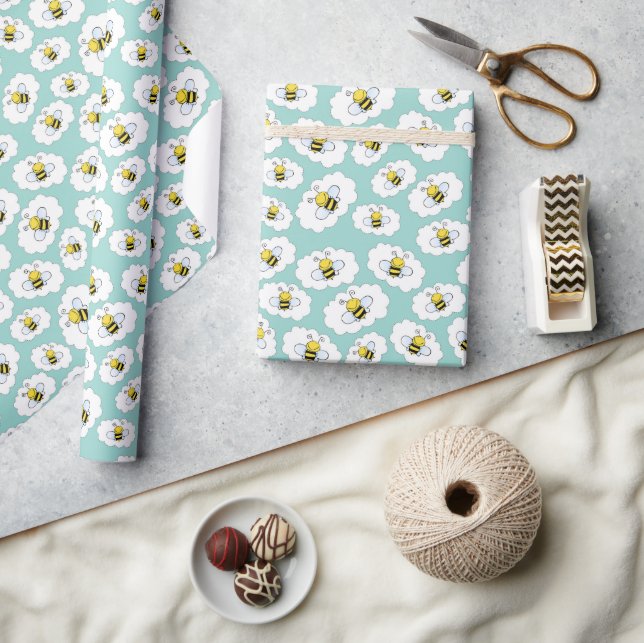 Cute Honey Bee Wrapping Paper (Crafts)