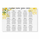 Cute Honey Bees Baby Bridal Shower Wedding Seating