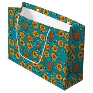 Cute Honeybee Large Gift Bag