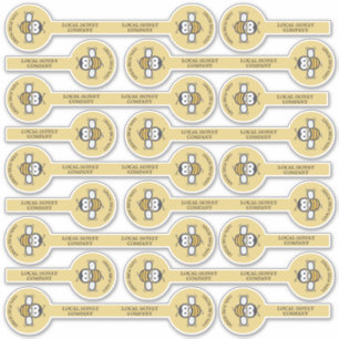 Cute Honeybee Logo Top Lid Security