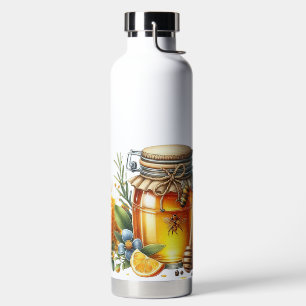 CUTE HONEYBEES, HONEYCOMBS, JARS OF HONEY WATER BOTTLE