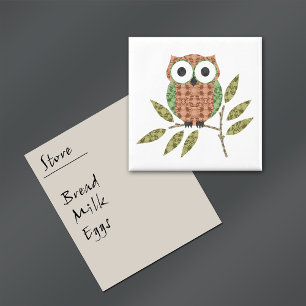 Cute Hoot Owl Kitchen Magnet