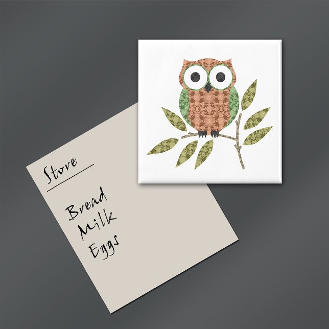Cute Hoot Owl Kitchen Magnet (Creator Uploaded)