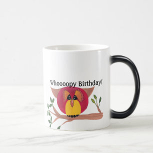 Cute Horned Owl Painting Magic Mug