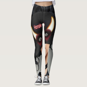 Cute Horrible girl  Leggings
