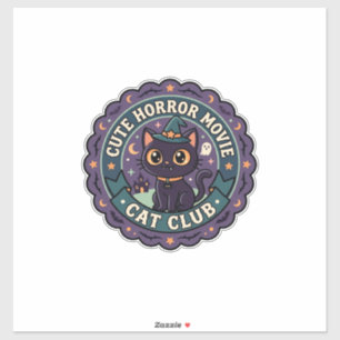 Cute Horror Movie Cat Cute Cat T-Shirt Design - Cu
