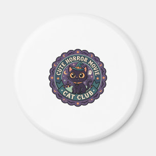Cute Horror Movie Cat Cute Cat T-Shirt Design - Cu Magnet
