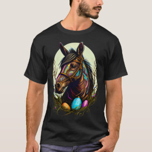 Cute Horse Easter Eggs Horse Costume Womens Mens K T-Shirt