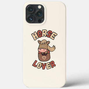 Cute horse in pocket iPhone 13 pro max case