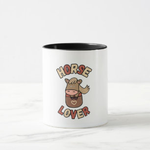Cute horse in pocket mug