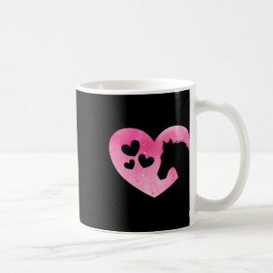 Cute Horse Lover Pink Horse Heart Horseback Riding Coffee Mug