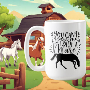 cute horse lovers word art coffee mug
