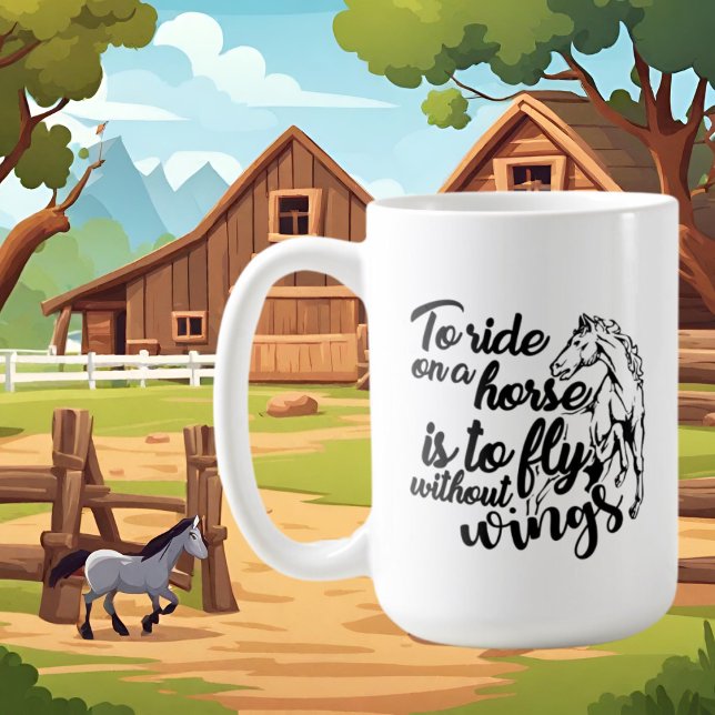 cute horse lovers word art Coffee Mug (Creator Uploaded)
