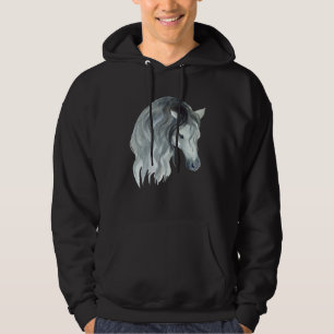 Cute Horse Mare Motif  Horse Stable Rider Foal Hoodie