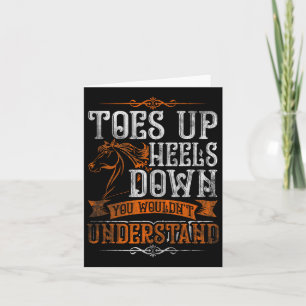 Cute Horse Riders Gifts Horseback Riding  Card