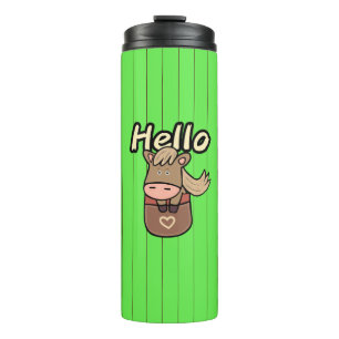 Cute horse thermal tumbler