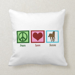 Cute Horse Throw Pillow