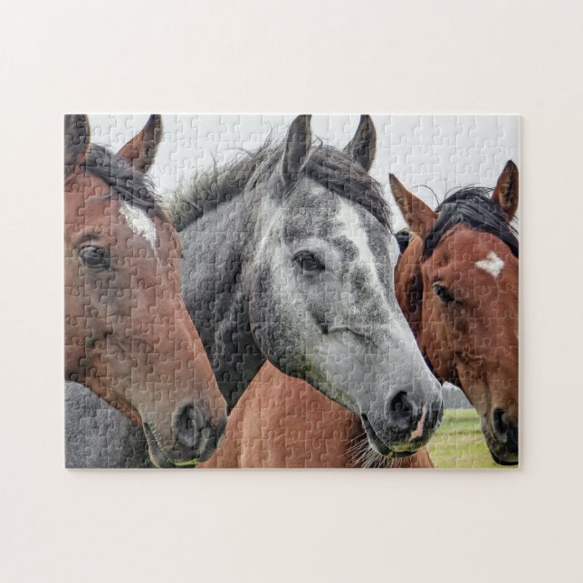 Cute Horses Jigsaw Puzzle (Horizontal)