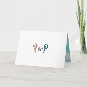 Cute Hot Air Balloon Gender Reveal Invitation