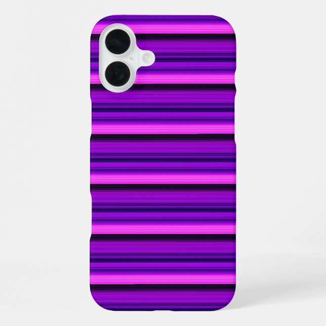 Cute hot black purple stripes iPhone case (Back)