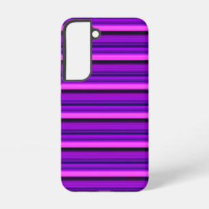 Cute hot black purple stripes samsung galaxy case
