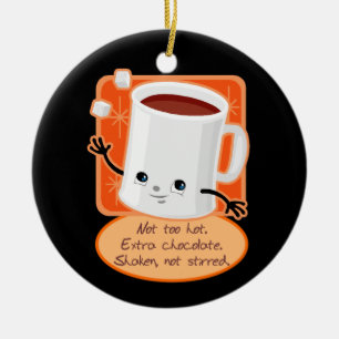 Cute Hot Cocoa Christmas Ornament